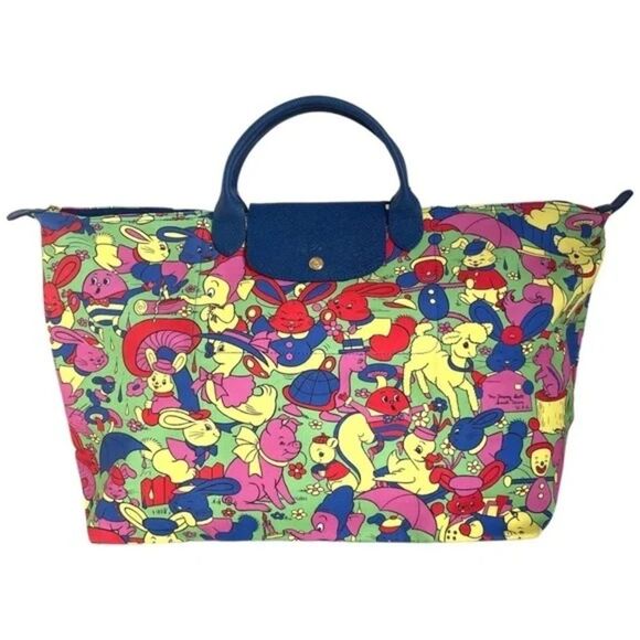 NWOT Longchamp x Jeremy Scott Limited Edition Humpty Dumpty Le Pilage Tote